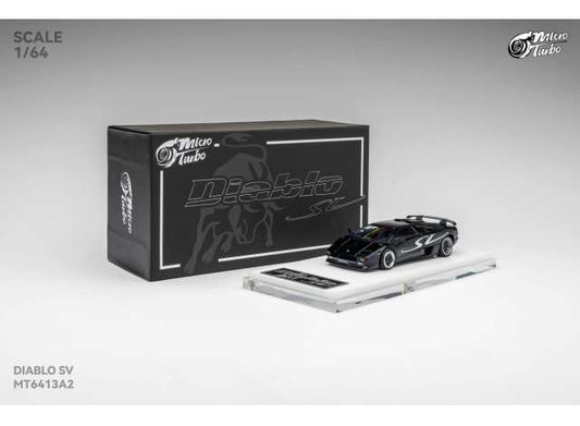 Custom Diablo SV, metallic black 1:64 Microturbo Model