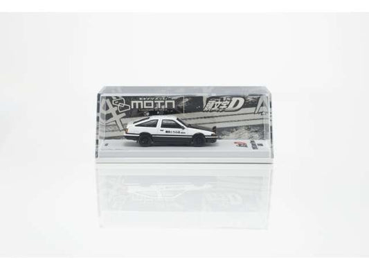 1995 Toyota Sprinter Initiaal D with led system, white/black 1:64 Kyosho Model (KYO07133LA) – ETA. May/June 2027