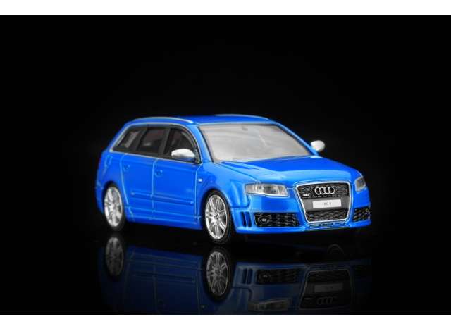 2005 Audi RS4 (B7), blue 1:64 Motorhelix Model (MH68303) – ETA. April/May 2027