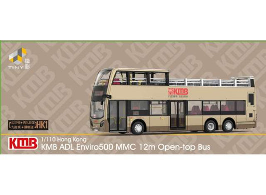 KMB ADL Enviro500 MMC 12M open-top bus, gold 1:110 Tiny Toys Model (TINYKMB2026143) – ETA. April/May 2027