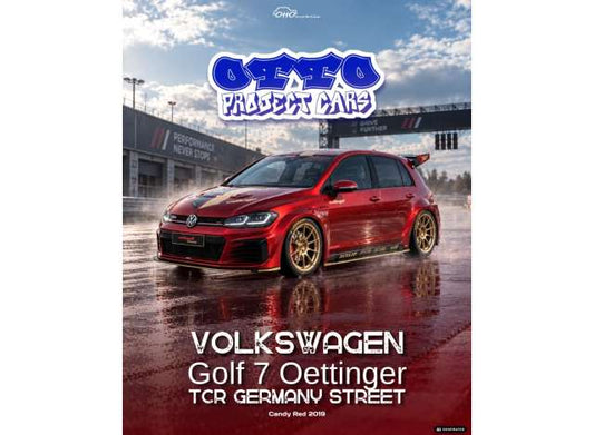 2019 Volkswagen Golf 7 Oettinger TCR Germany Street *Resin series*, candy red 1:18 OttOmobile Miniatures Model (OT1412) – ETA. May/June 2027