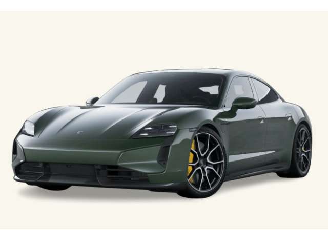 2024 Porsche Taycan Turbo S, oakgreen neo 1:43 Norev Model (NOR750081) – ETA. March/April 2027
