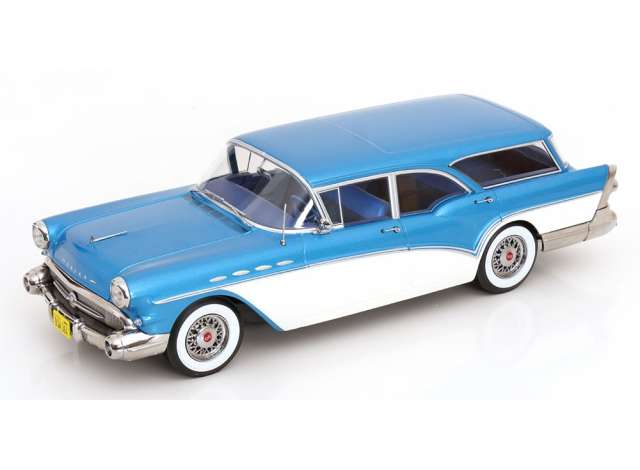 1957 Buick Special Estate Wagon, turquoise-metallic/white 1:18 KK - Scale Model (KKDC181652) – ETA. February/March 2027