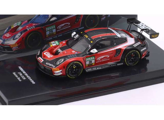 2026 Porsche 911 GT3 R #29 DTM Bastian Buus Land Motorsport, red/black 1:64 IXO Models Model (IXOLEGT64-26DTM29) – ETA. January/February