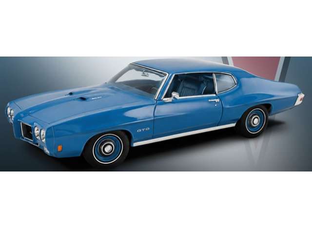 1970 Pontiac GTO, atoll blue 1:18 Acme Diecast Model (ACME1801231) – ETA. April/May 2027