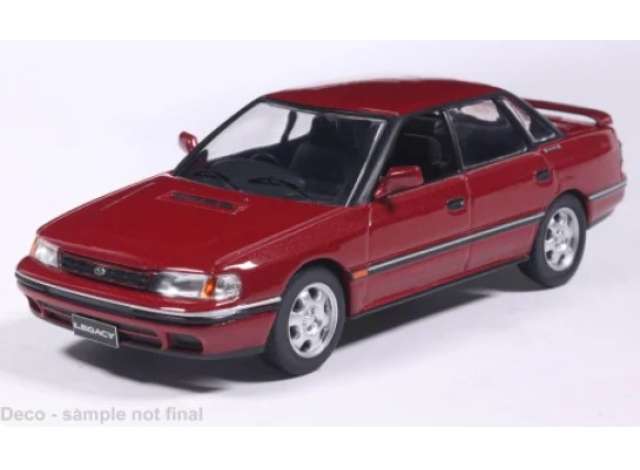 1989 Subaru Legacy RS, dark red 1:43 IXO Models Model (IXOCLC649) – ETA. April/May 2027