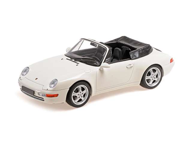 1994 Porsche 911 (993) Cabriolet, white 1:18 Minichamps Model (MC155061131) – ETA. January/February 2027
