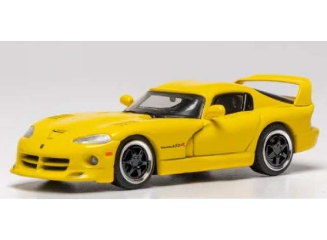 1999 Dodge Viper Hennessy Venom 650R, yellow 1:64 IXO Models Model (IXO64RC003A) – ETA. April/May 2027