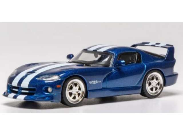 1999 Dodge Viper Hennessy Venom 650R, blue/white 1:64 IXO Models Model (IXO64RC003B) – ETA. April/May 2027