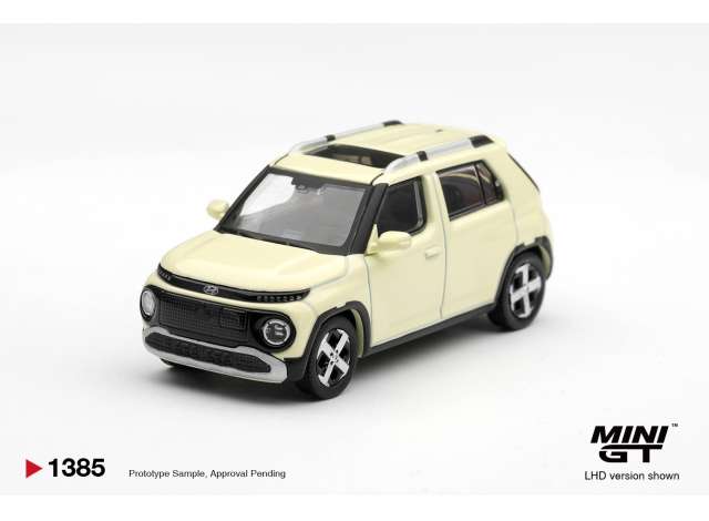 Hyundai Casper, butter cream yellow pearl 1:64 Mini GT Model (MGT01385-L) – ETA. May/June 2027
