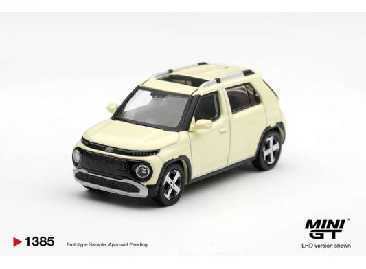 Hyundai Casper, butter cream yellow pearl 1:64 Mini GT Model (MGT01385-L) – ETA. May/June 2027