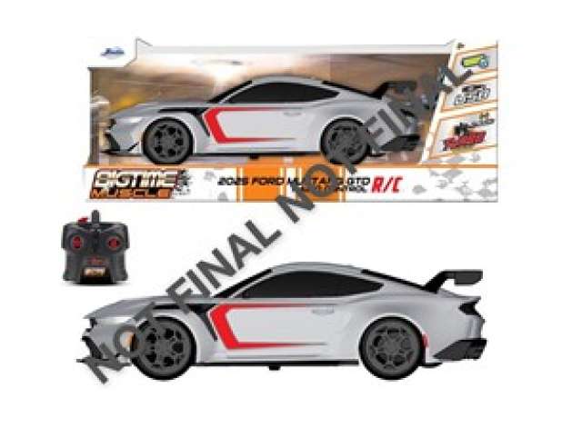 2025 Ford Mustang GTD BTM RC, white/red 1:16 Jada Model (JADA9336072314R00) – ETA. April/May 2027