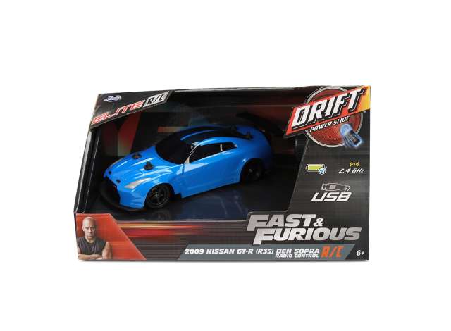 2009 Nissan GTR Fast & Furious, blue 1:24 Jada Model (JADA9336314314R00) – ETA. April/May 2027