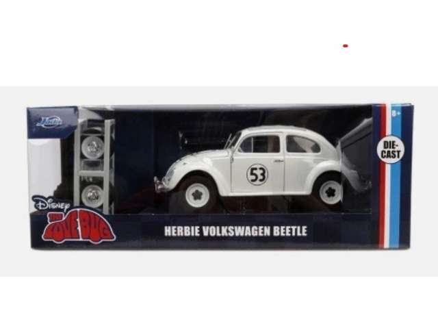Volkswagen Beetle *Herbie The Love Bug*, white 1:24 Jada Model (JADA9337584314R00) – ETA. April/May 2027
