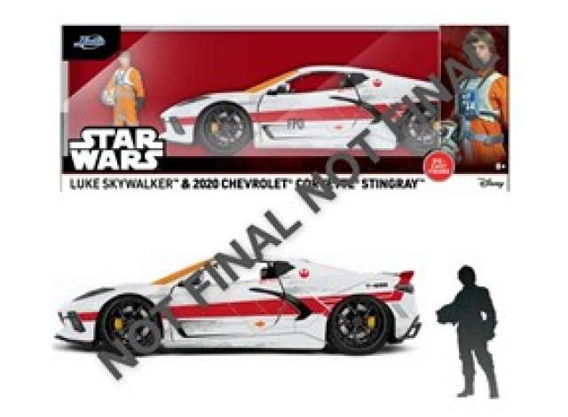 2020 Chevrolet Corvette *Star Wars*, white/red 1:24 Jada Model (JADA9338011314SD0) – ETA. April/May 2027