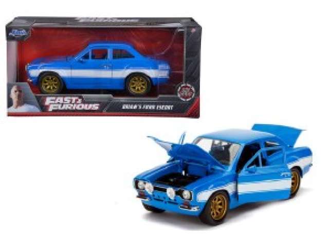 1974 Ford Escort *Fast & Furious*, blue/white 1:24 Jada Model (JADA9399572314R00) – ETA. April/May 2027