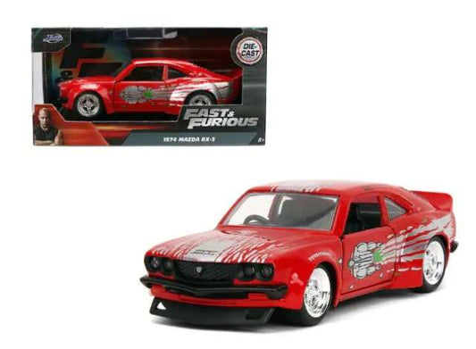 1974 Mazda RX3 *Fast and Furious*, red 1:32 Jada Model (JADA35630) – ETA. April/May 2027