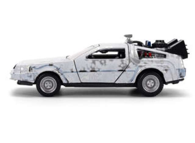 Time Machine Frost version *Back to the Future* , grey-white 1:32 Jada Model (JADA36848) – ETA. April/May 2027