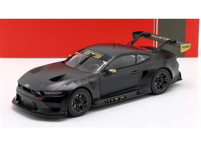 2024 Ford Mustang GT3 Racing Spec Plain Body Version, dull black 1:18 IXO Model (IXOLEGTMUS-LM24BLK) – ETA. February/March 2027