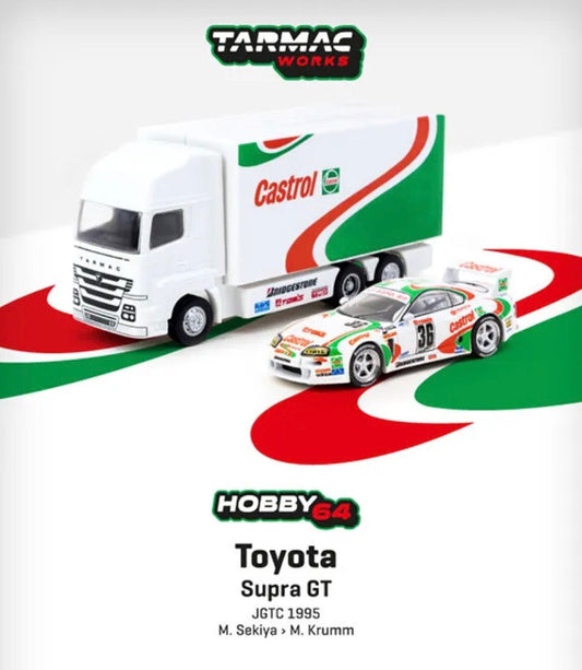 1:64 TARMAC T64-051-95JGTC36 TOYOTA SUPRA GT JGTC 1995 #36 M. SEKIYA & M. KRUMM