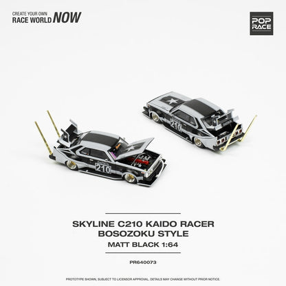 1/64 POP RACE PR640073 NISSAN SKYLINE C210 BOSOZOKU STYLE