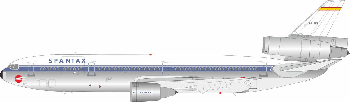 Spantax McDonnell Douglas DC-10-30CF EC-DEG with Stand Polished 1:200 WB Models Model (WB103BX0926P) – ETA. February/March 2027