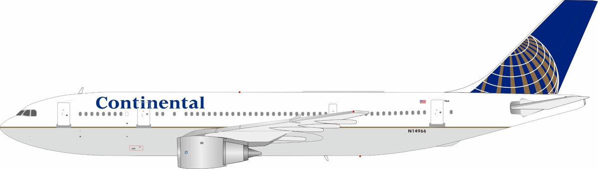 Continental Airlines Airbus A300B4-203 N14966 with Stand Limited 84 Models 1:200 WB Models Model (WB300CO4966) – ETA. February/March 2027