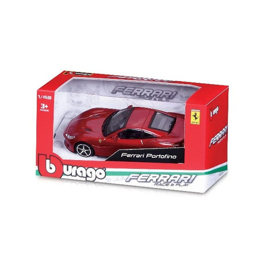 1:43 Burago Race and Play Ferrari Portofino Red 18-36000-PO