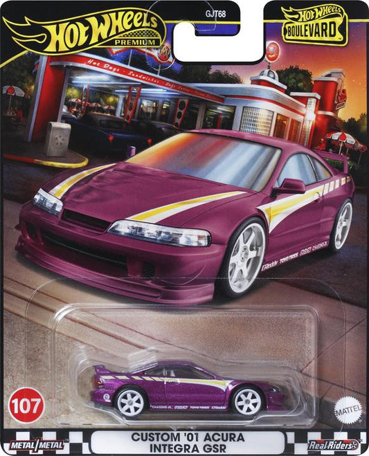 1:64 Hot Wheels Boulevard No 107 Custom '01 Acura Integra GSR HRT77