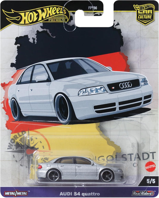 1:64 Hot Wheels Car Culture World Tour Audi S4 Quattro 5/5 HRV81