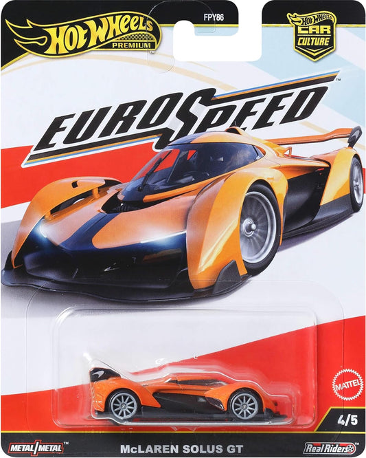 1:64 Hot Wheels Euro Speed 4/5 Mclaren Solus Gt JBK78