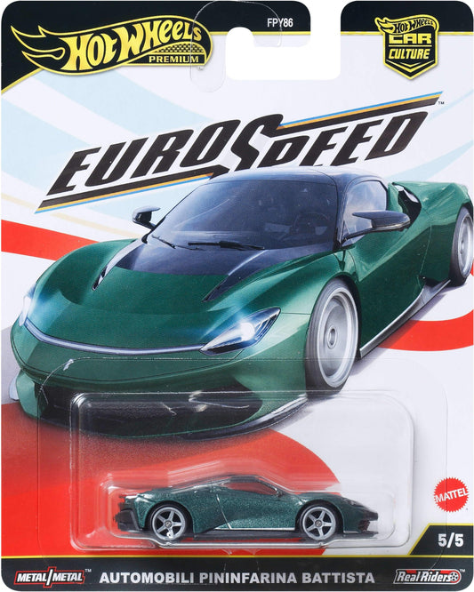 1:64 Hot Wheels Euro Speed 5/5 Automobili Pininfarina Battista JBK77