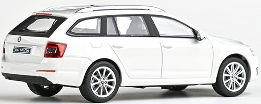 Available To Order – Skoda Octavia III Combi 2013 White Candy 1:43 Abrex Model (ABR 143027E)