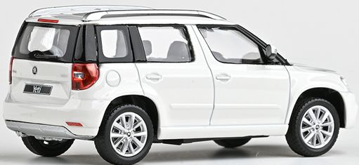 Available To Order – Skoda Yeti FL 2013 White Candy 1:43 Abrex Model (ABR 143031E)
