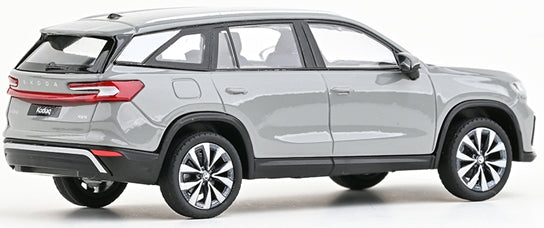 Skoda Kodiaq II 2023 Grey Steel 1:43 Abrex Model (view 2)