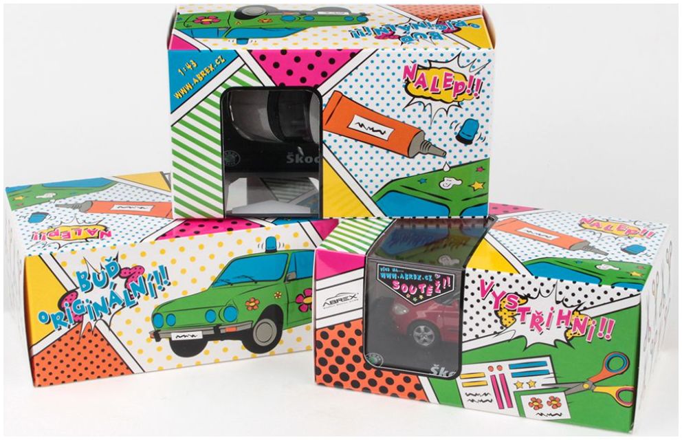 Available to Order – Skoda Fabia 'Little Designer' w/Decals 1:43 (ABR 143KA001)