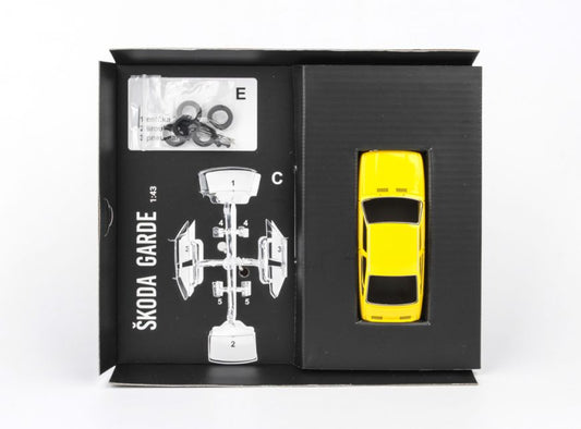 Available to Order – Skoda Garde 1982 Solar Yellow Model Kit 1:43 (ABR 143SS722GK)