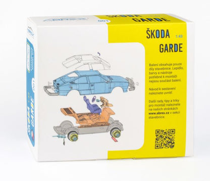 Available to Order – Skoda Garde 1982 Solar Yellow Model Kit 1:43 (ABR 143SS722GK)
