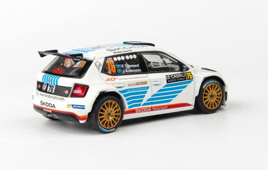 Available to Order – Skoda Fabia III R5 2015 Rallye Monte Carlo 2017 #76 Tidemand Andersson 1:43 (ABR 143X605TY)