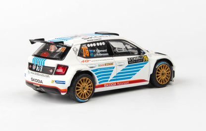 Available to Order – Skoda Fabia III R5 2015 Rallye Monte Carlo 2017 #76 Tidemand Andersson 1:43 (ABR 143X605TY)
