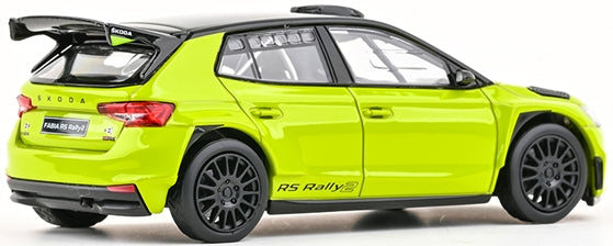 Skoda Fabia IV RS Rally2 2022 Mamba Green 1:43 Abrex Model (view 2)