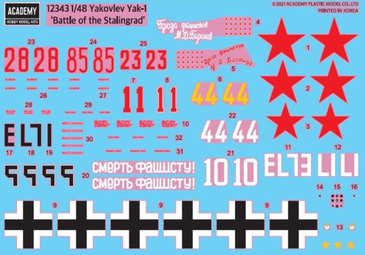 Available to Order – Yakovlev Yak-1 'Battle of Stalingrad' 1:48 (ACA 12343)