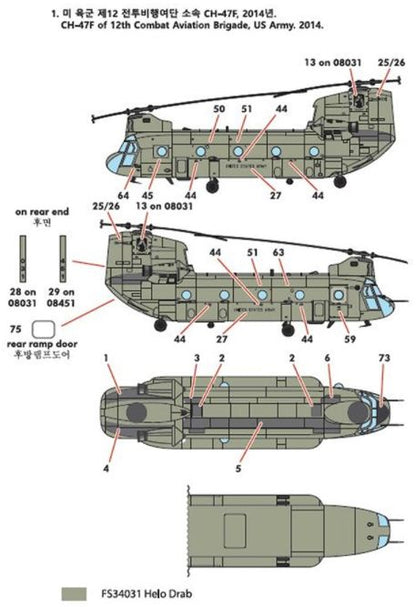 Available To Order – CH-47 D/F/J/HC Mk 1 Chinook '4 Nations' 1:144 (ACA 12624)