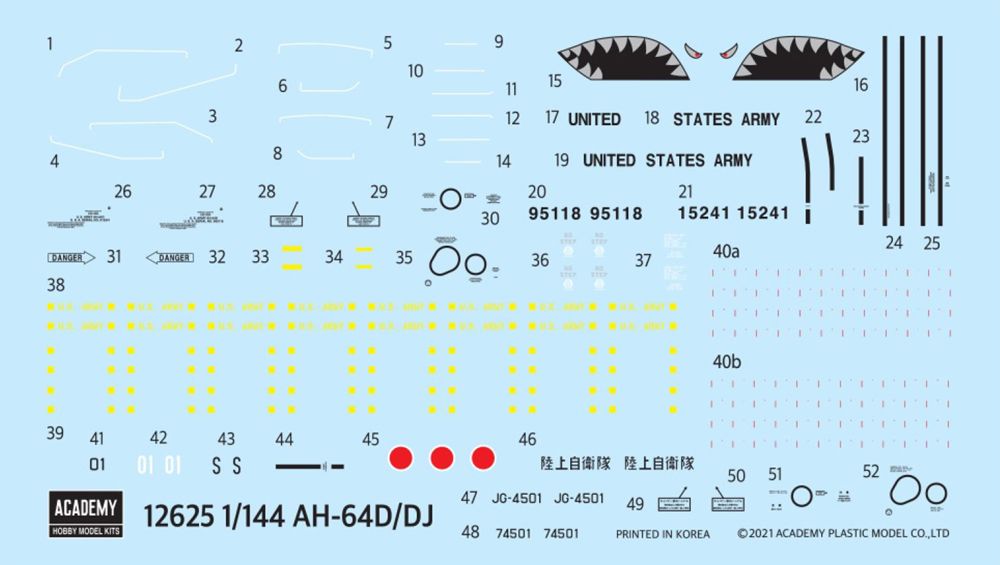 Available To Order – AH-64D/DJ Apache Helicopter 1:144 (ACA 12625)