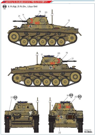 Available to Order – German Panzer II Ausf F 'North Africa' 1:35 (ACA 13535)