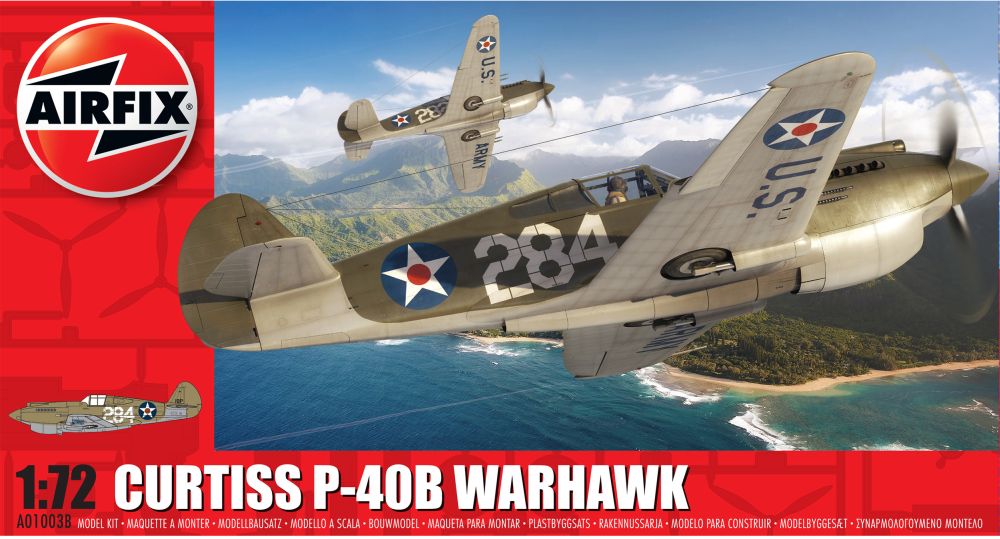 Available To Order – Curtiss P-40B Warhawk 1:72 Airfix Model (AIR 01003B)