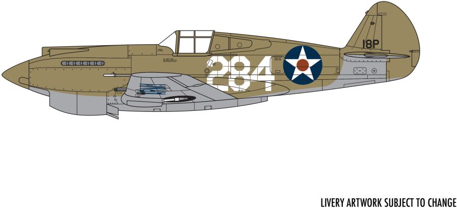 Available To Order – Curtiss P-40B Warhawk 1:72 Airfix Model (AIR 01003B)