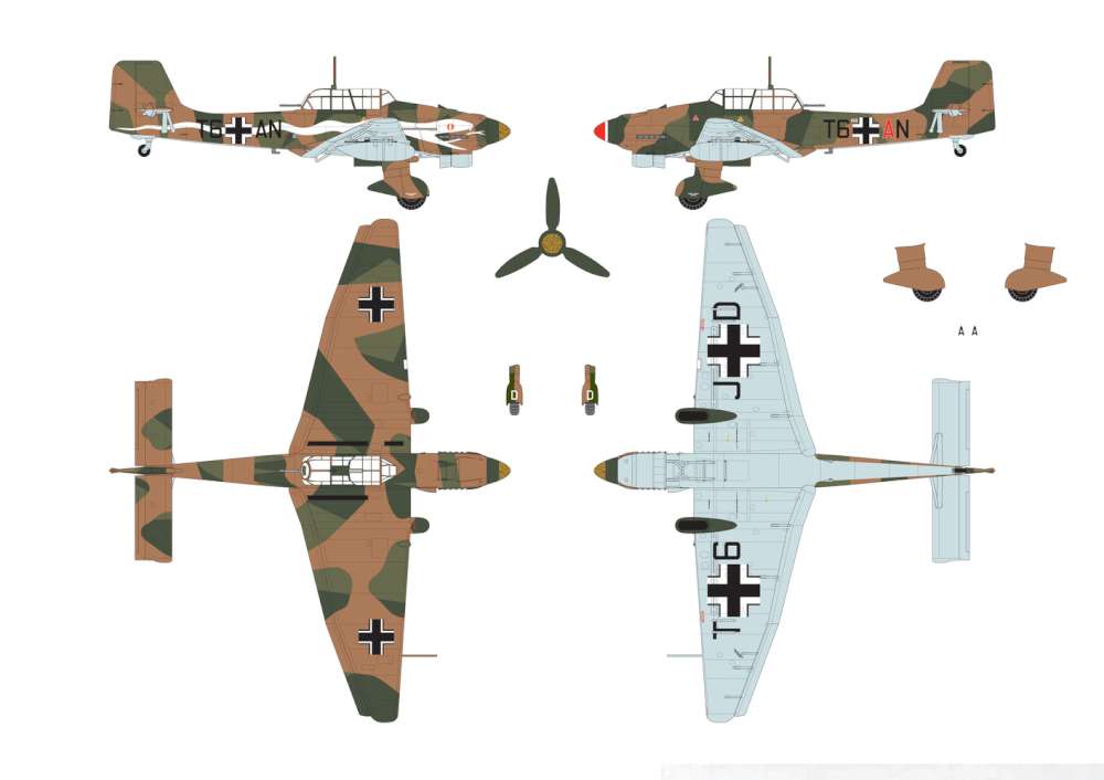 Available to Order – Junkers JU87B-2/R-2 1:48 1:48 (AIR 07115)