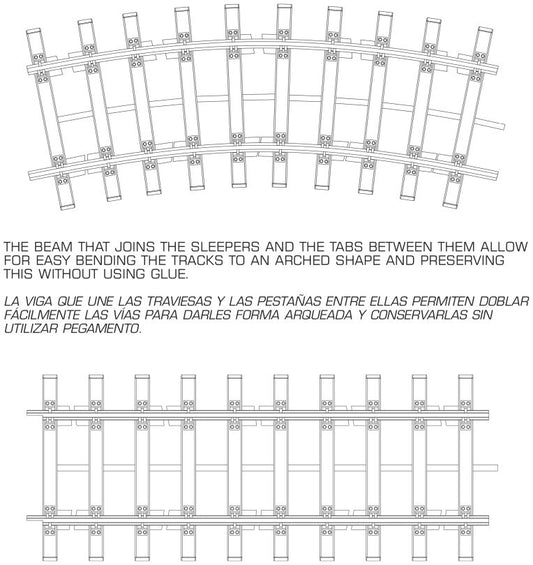 Double Railway Track Section 1:35 AK Interactive Model (view 2)