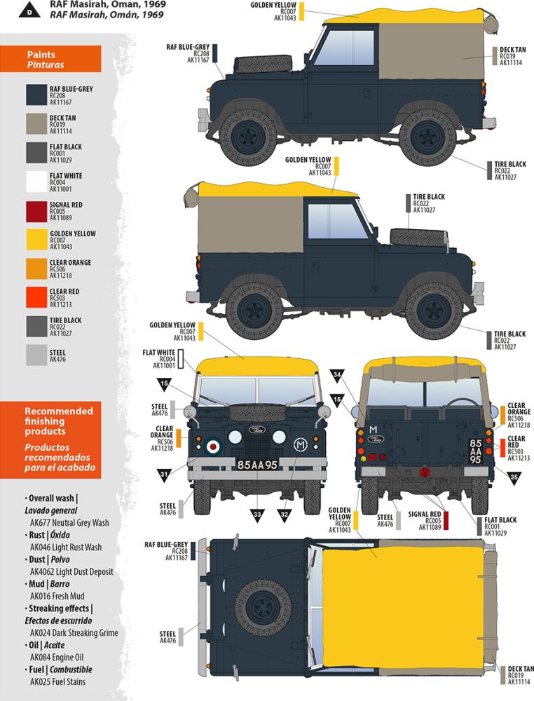 Available To Order – Land Rover 88 Series IIA British Armed Forces Rover 1:35 AK Interactive Model (AKI 35012)